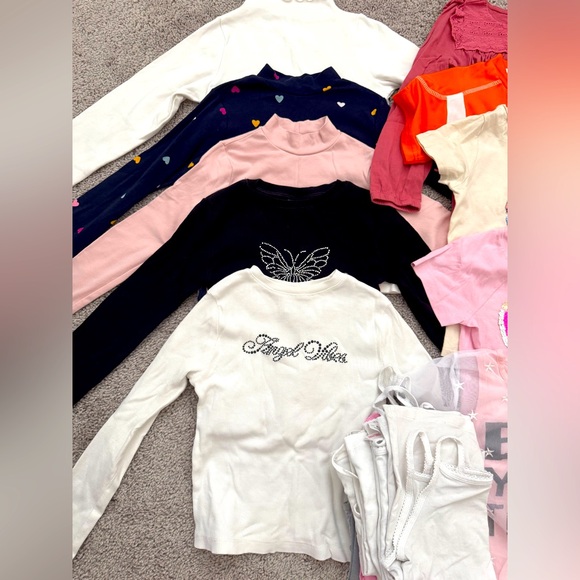 Bundle: kids girl tees size 4-5 - Picture 3 of 3